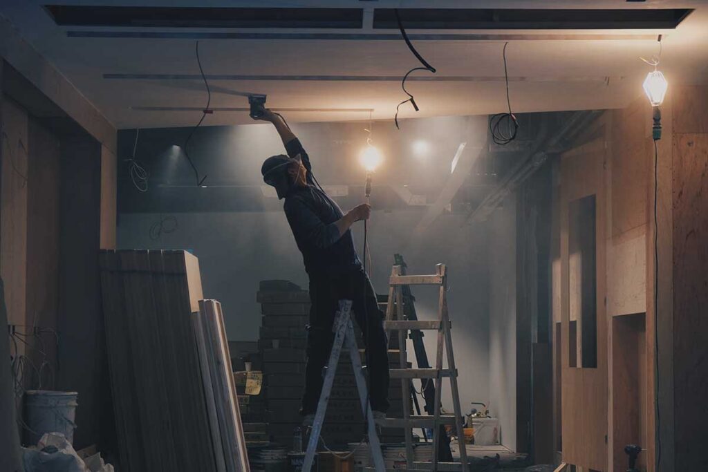 Commercial build-out project in Houston by DMT Remodeling & Construction